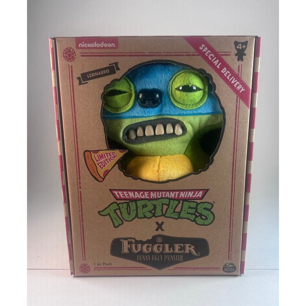 Fuggler x TMNT Funny Ugly Limited Edition Plush Leonardo 9” Teenage Mutant Ninja